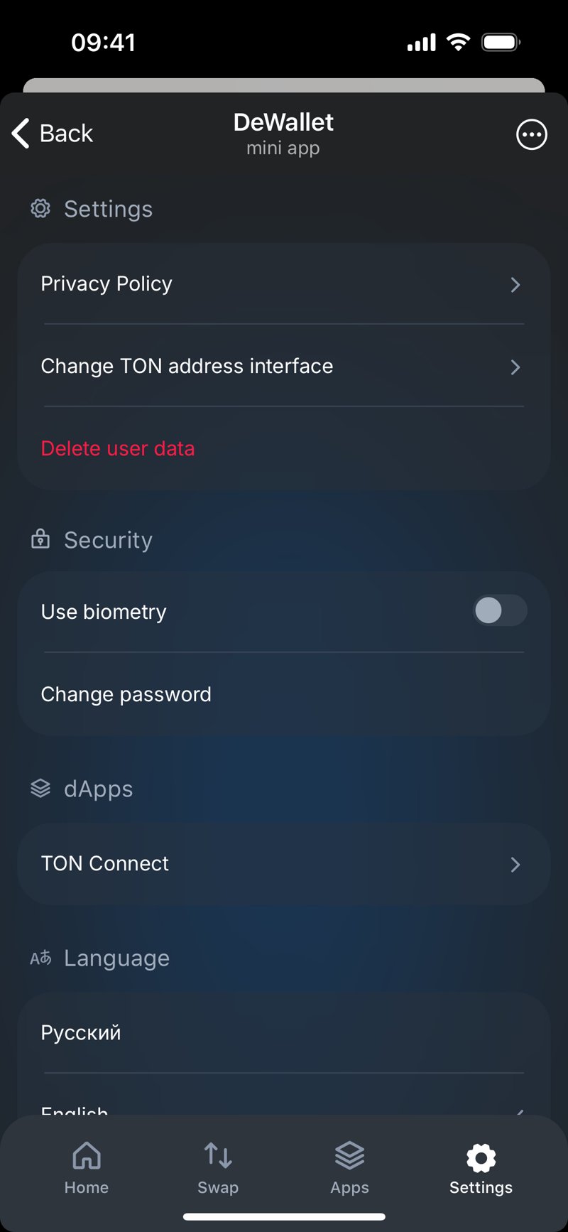 Dapp screenshot