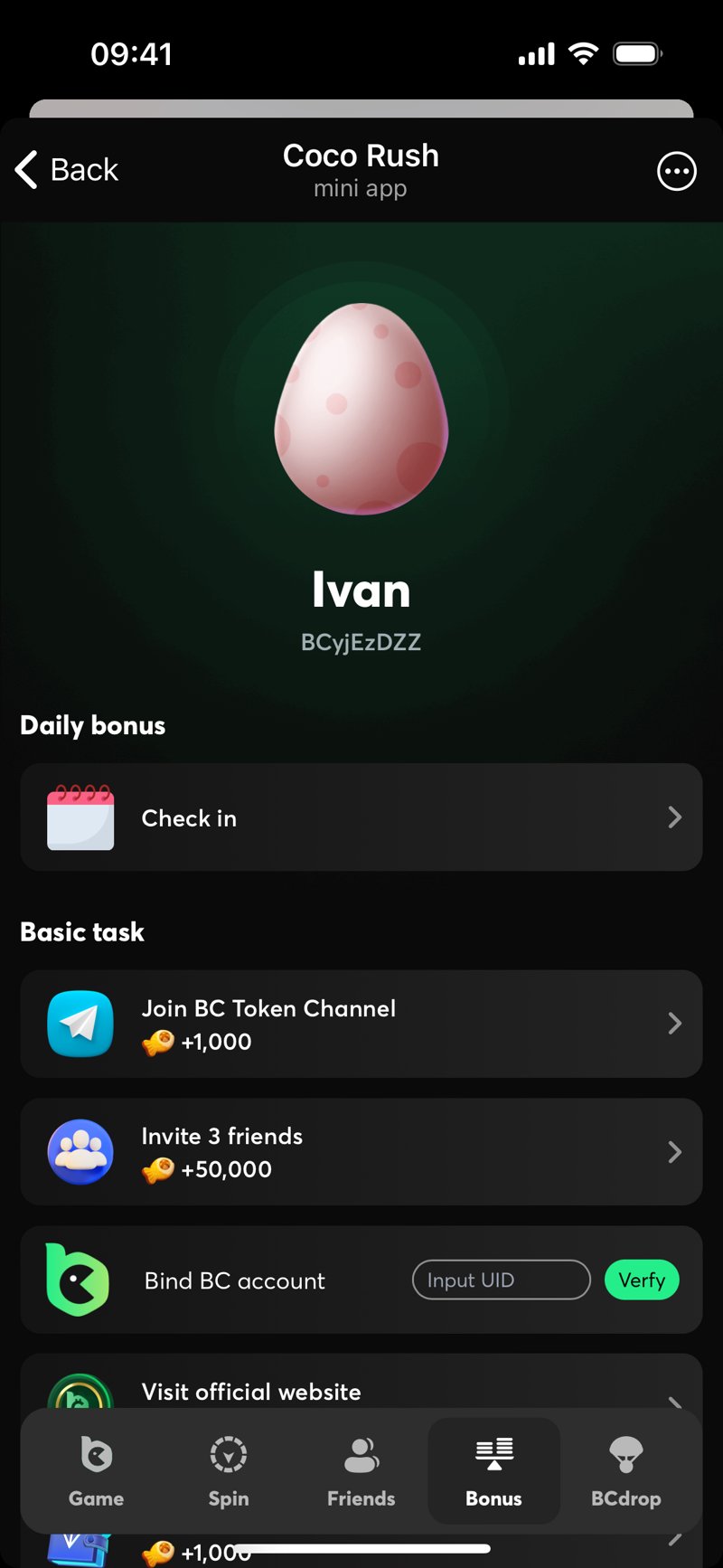 Dapp screenshot