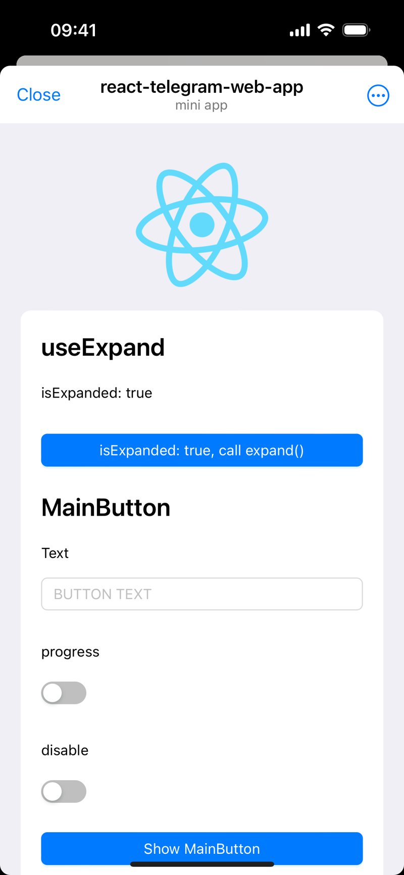 Dapp screenshot