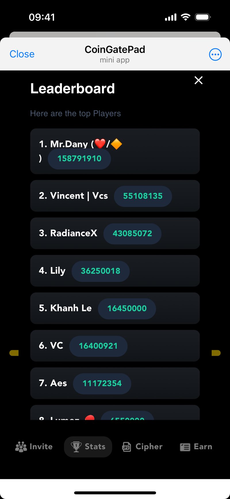 Dapp screenshot