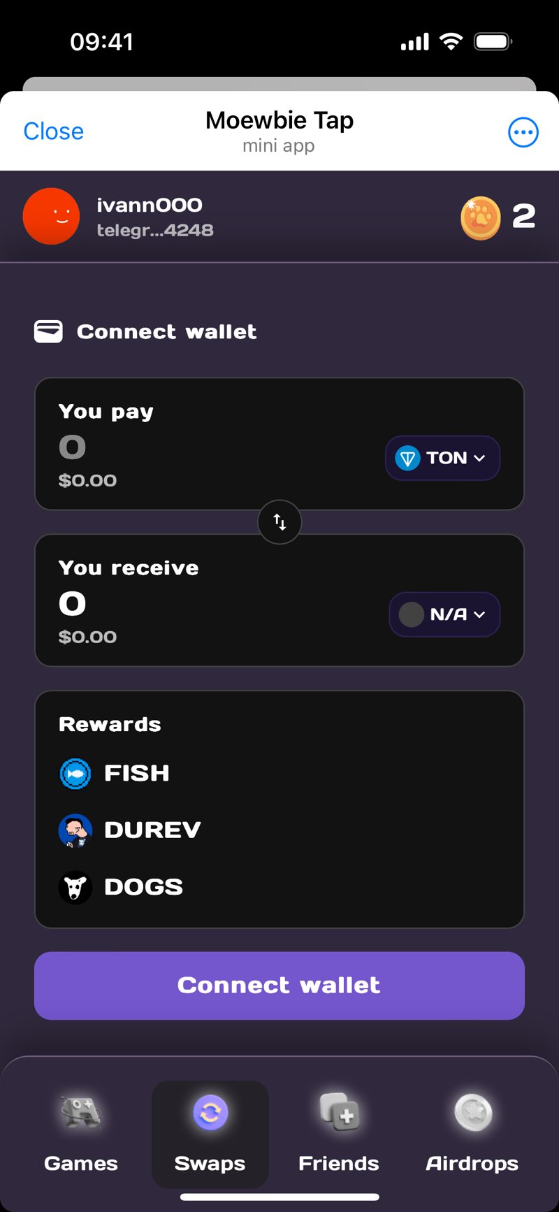 Dapp screenshot
