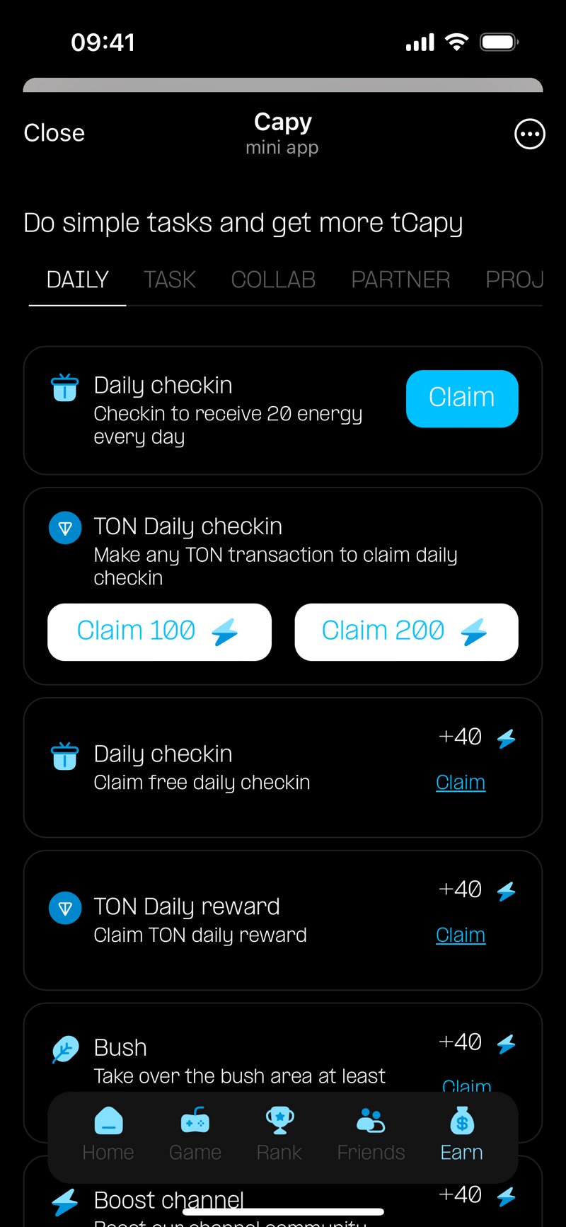 Dapp screenshot