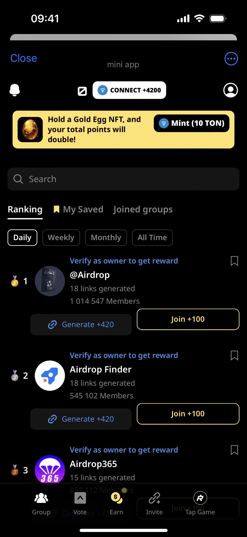 Dapp screenshot