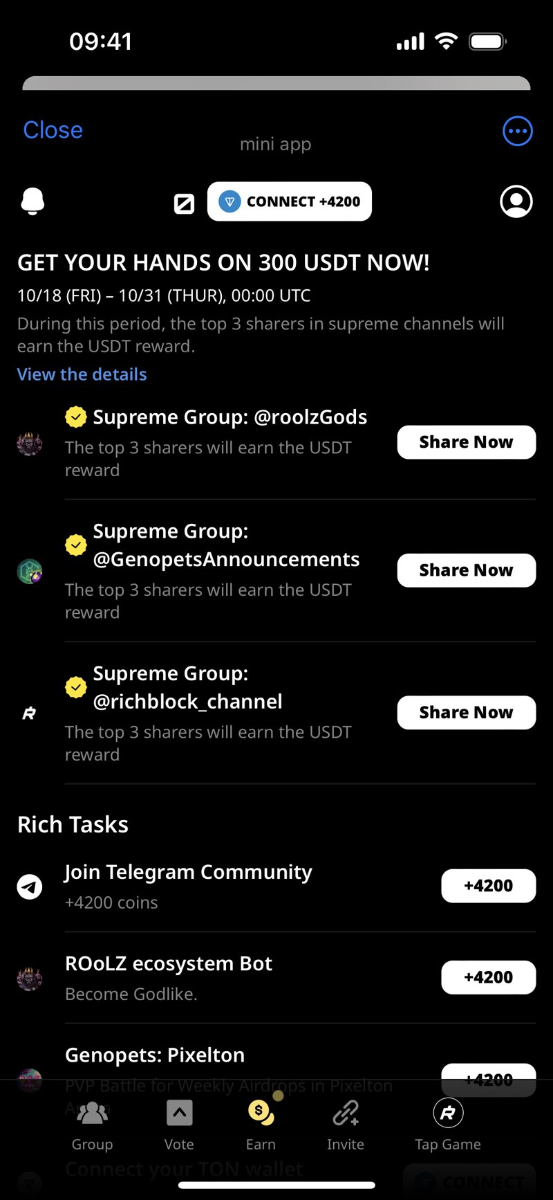 Dapp screenshot