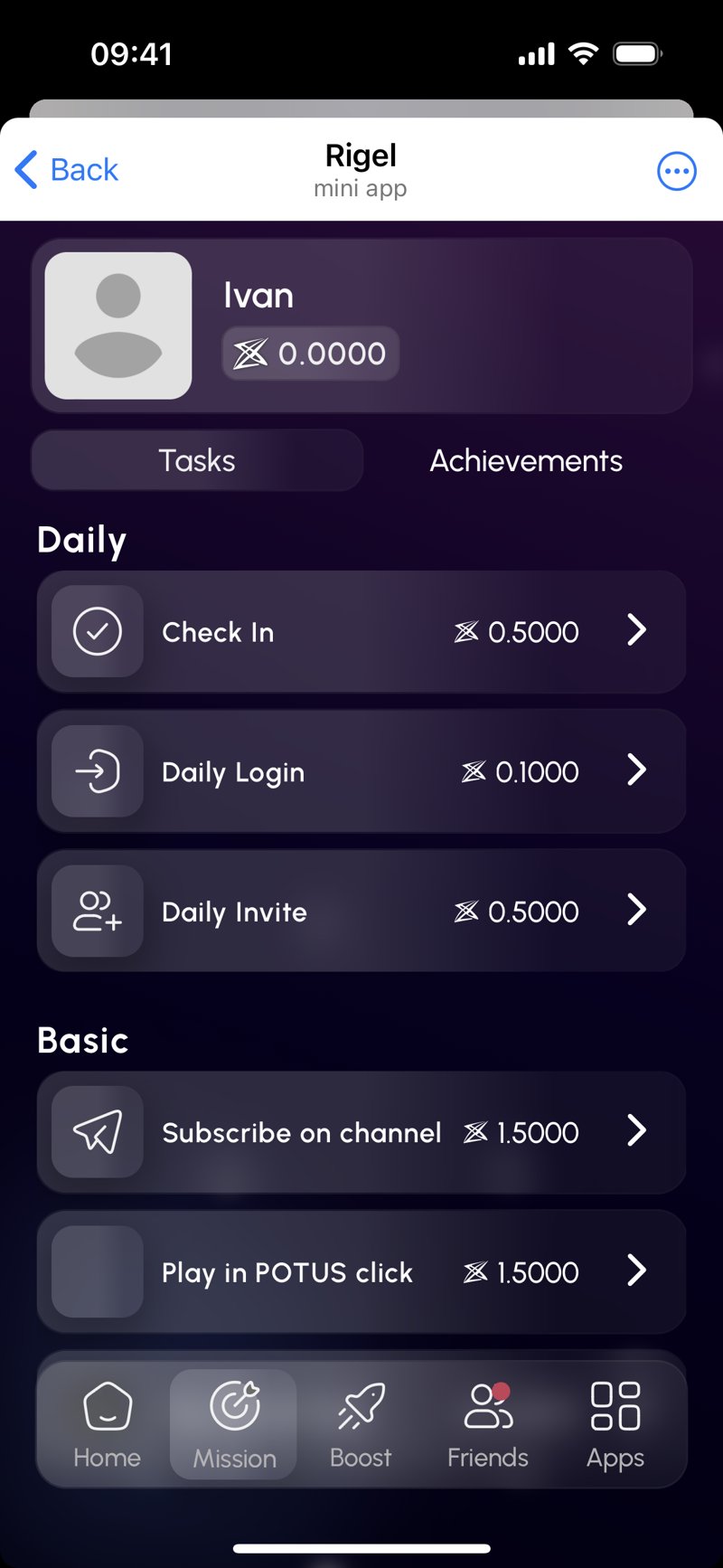 Dapp screenshot