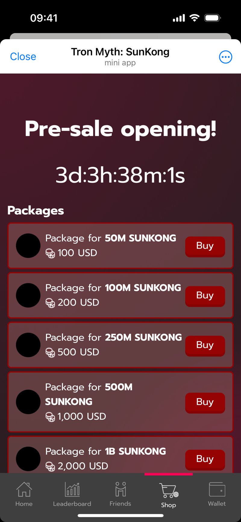 Dapp screenshot