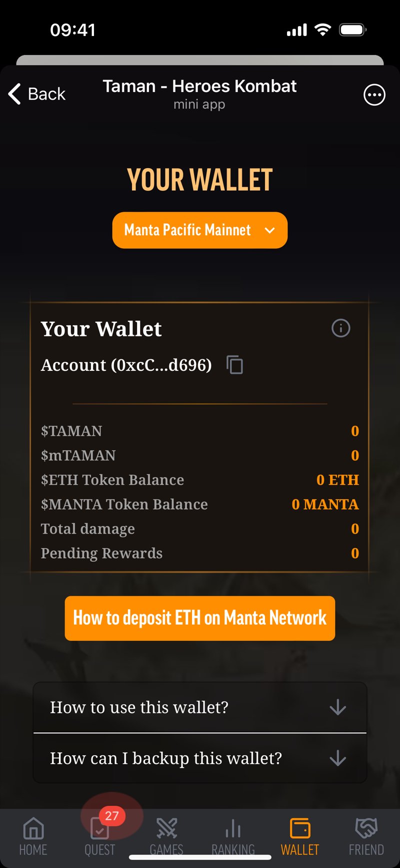 Dapp screenshot