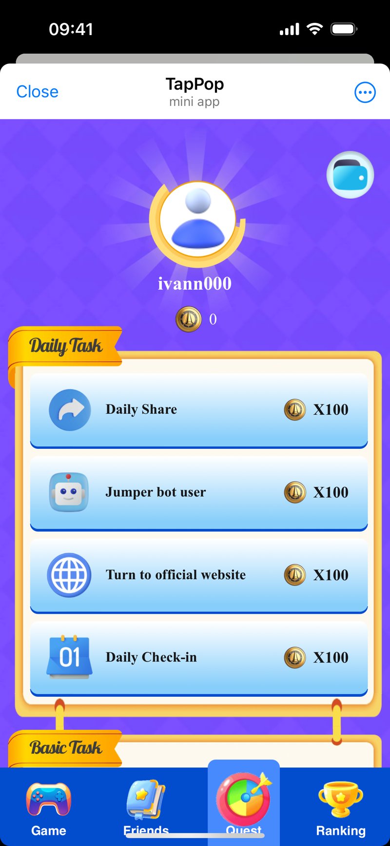 Dapp screenshot