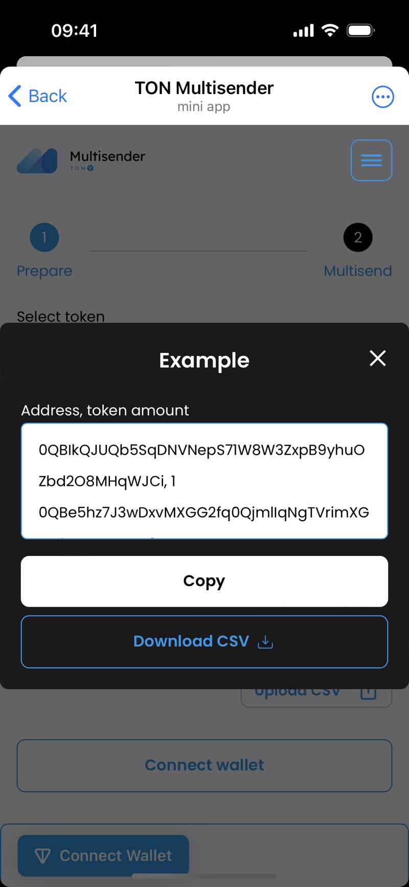 Dapp screenshot