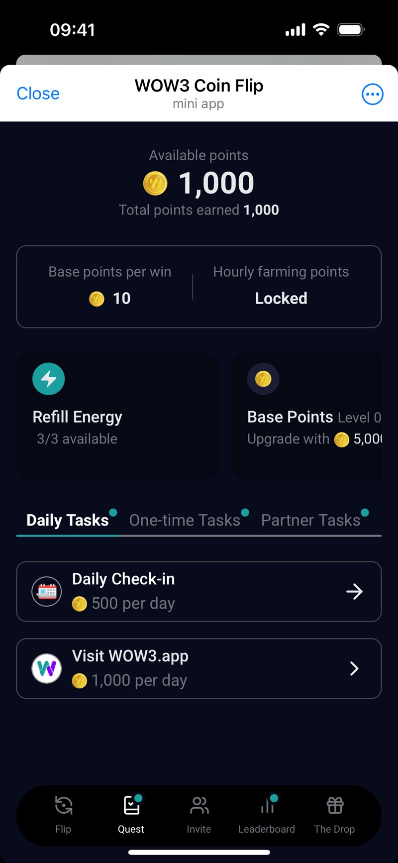 Dapp screenshot