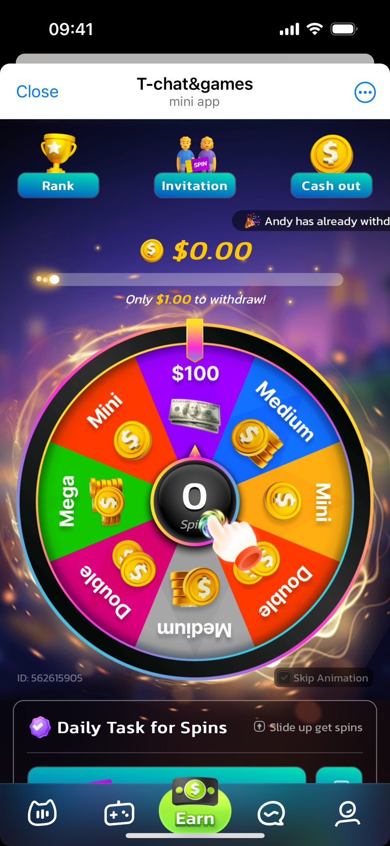 Dapp screenshot
