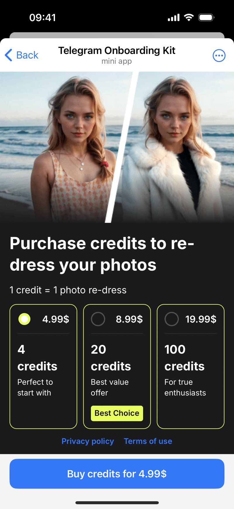 Dapp screenshot