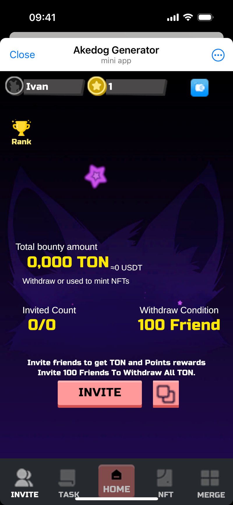 Dapp screenshot