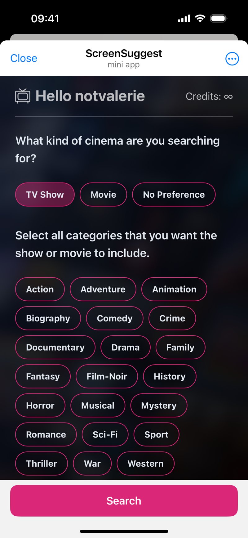 Dapp screenshot