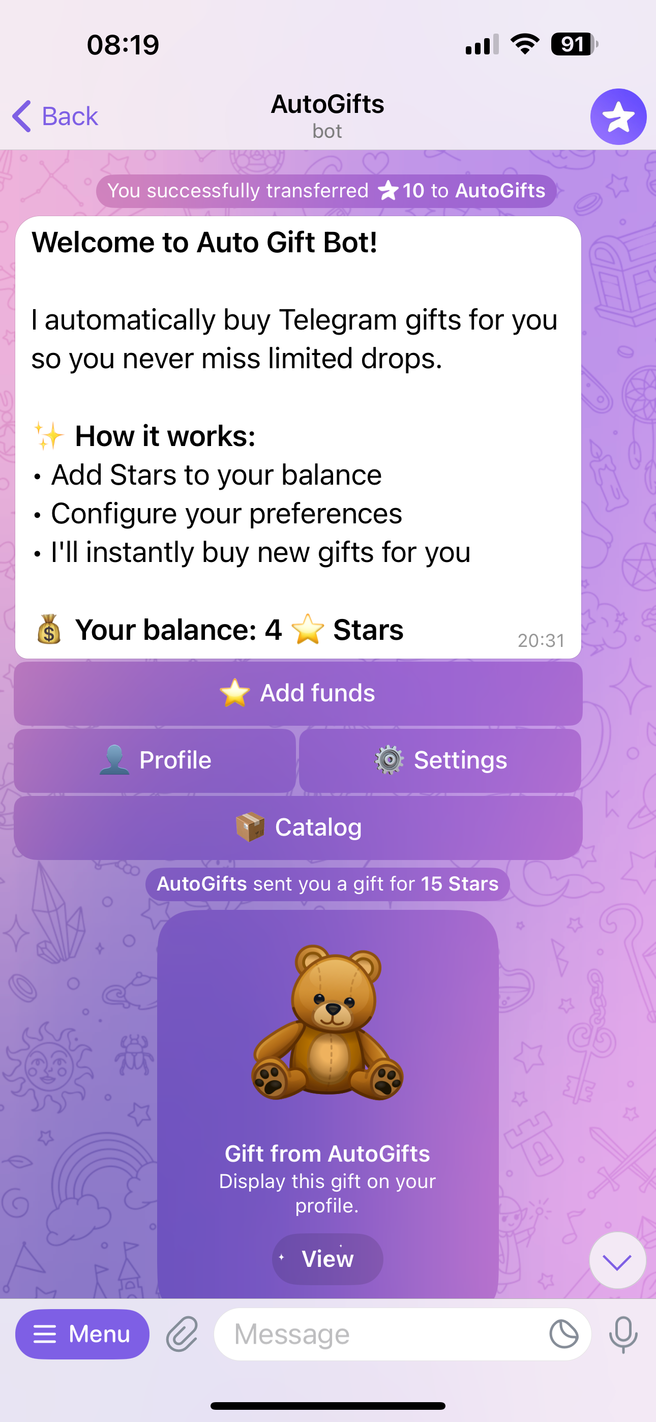 Dapp screenshot
