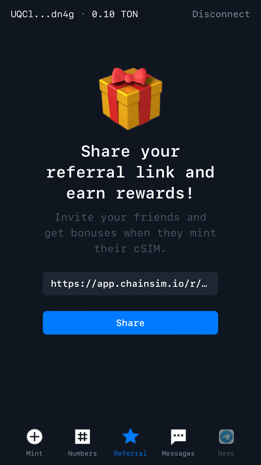 Dapp screenshot