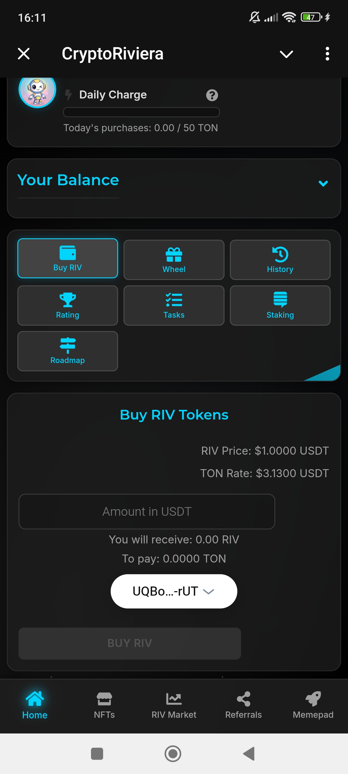 Dapp screenshot