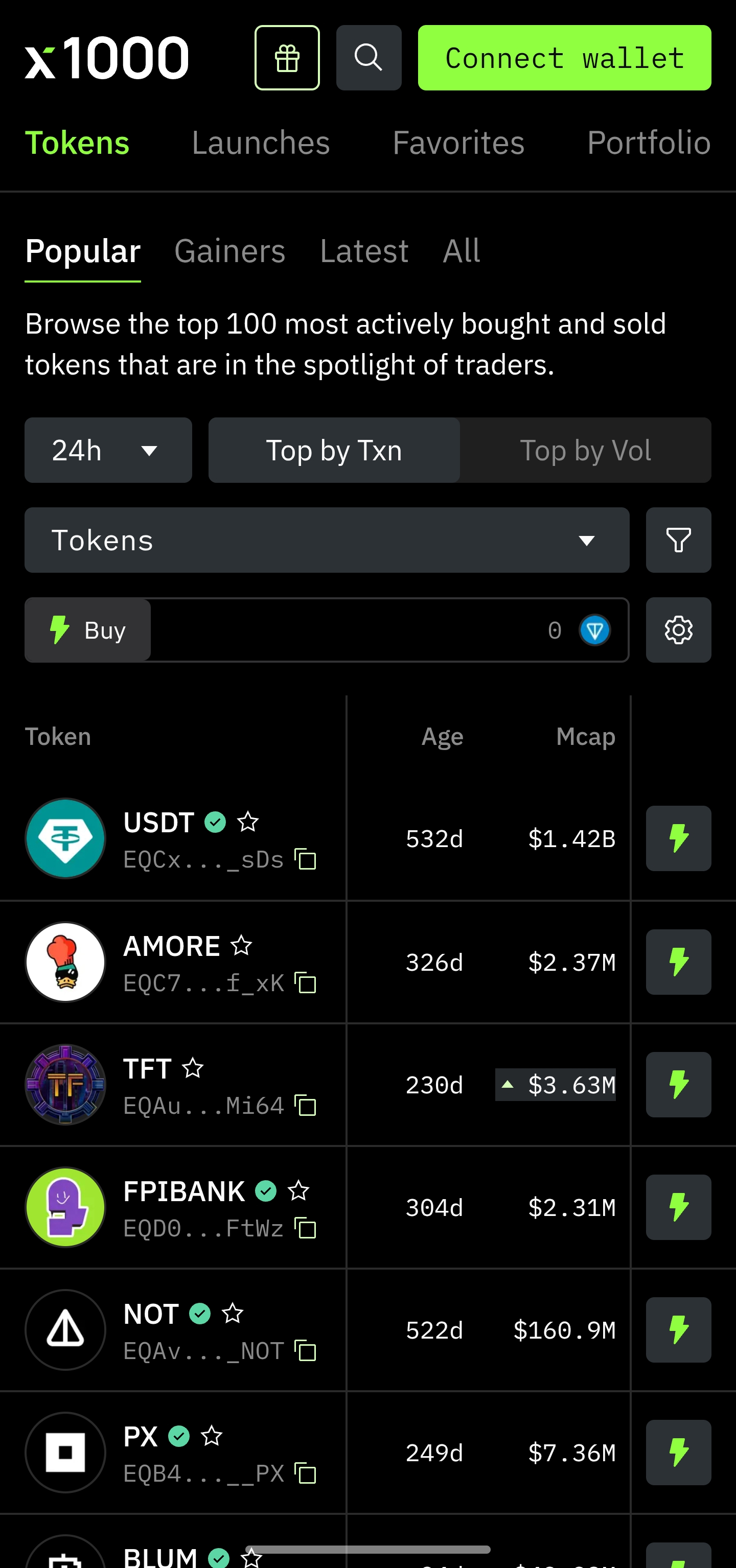 Dapp screenshot