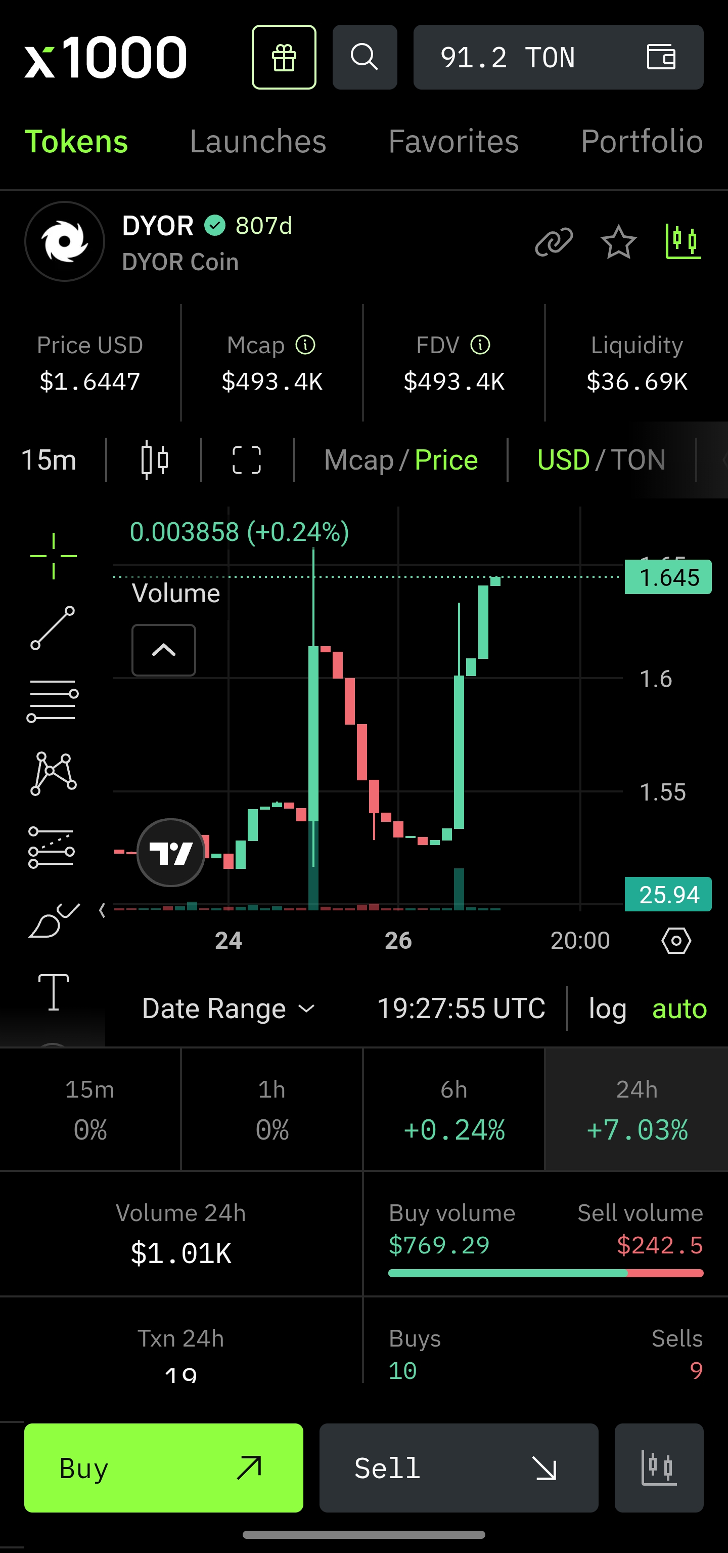 Dapp screenshot