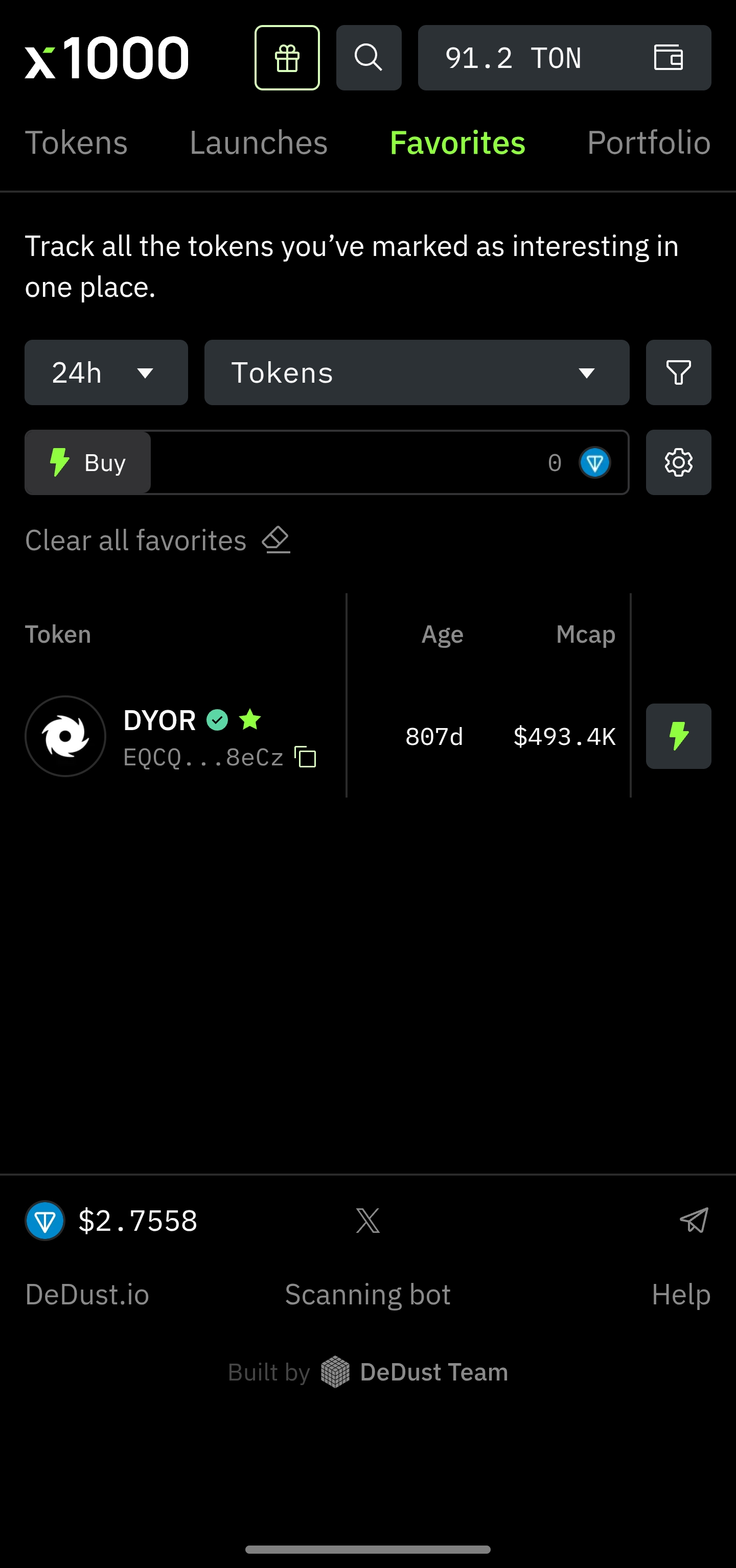 Dapp screenshot