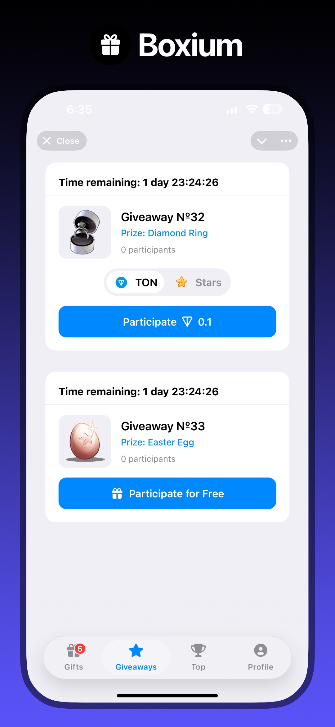 Dapp screenshot