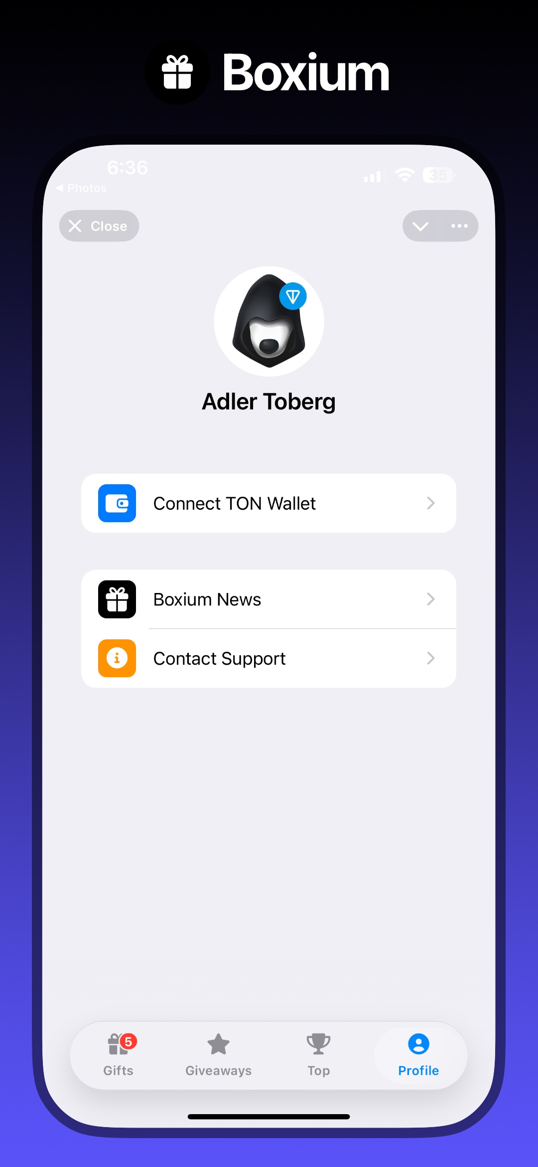 Dapp screenshot