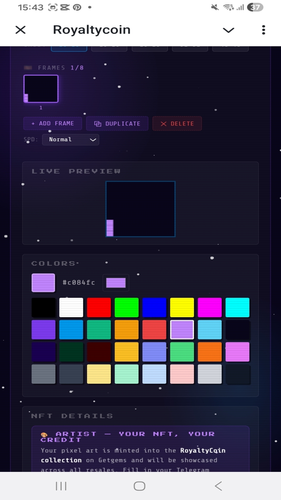 Dapp screenshot