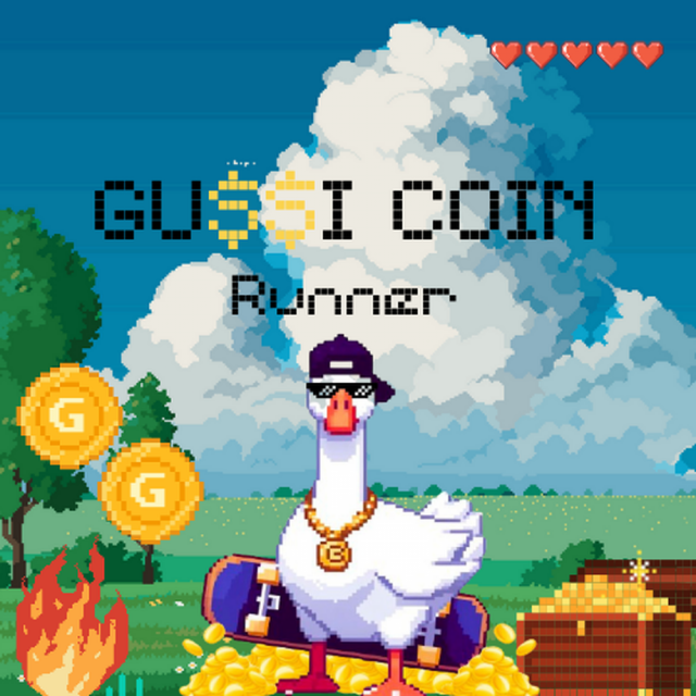 Gu$$i coin runner Game logo logo