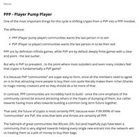 Player Pump Player (PPP)