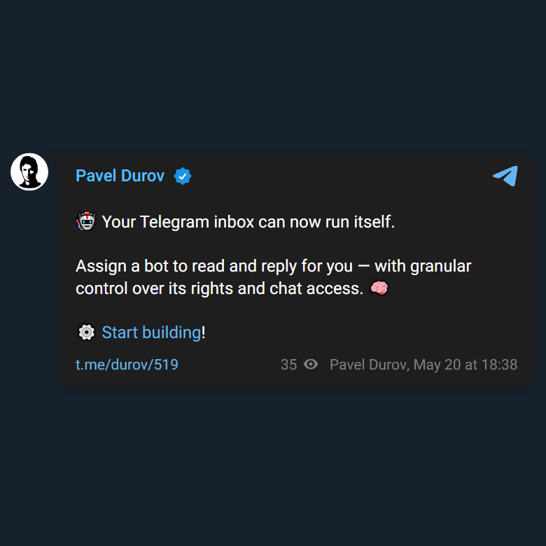 Telegram Bot Inbox (TGBOT)